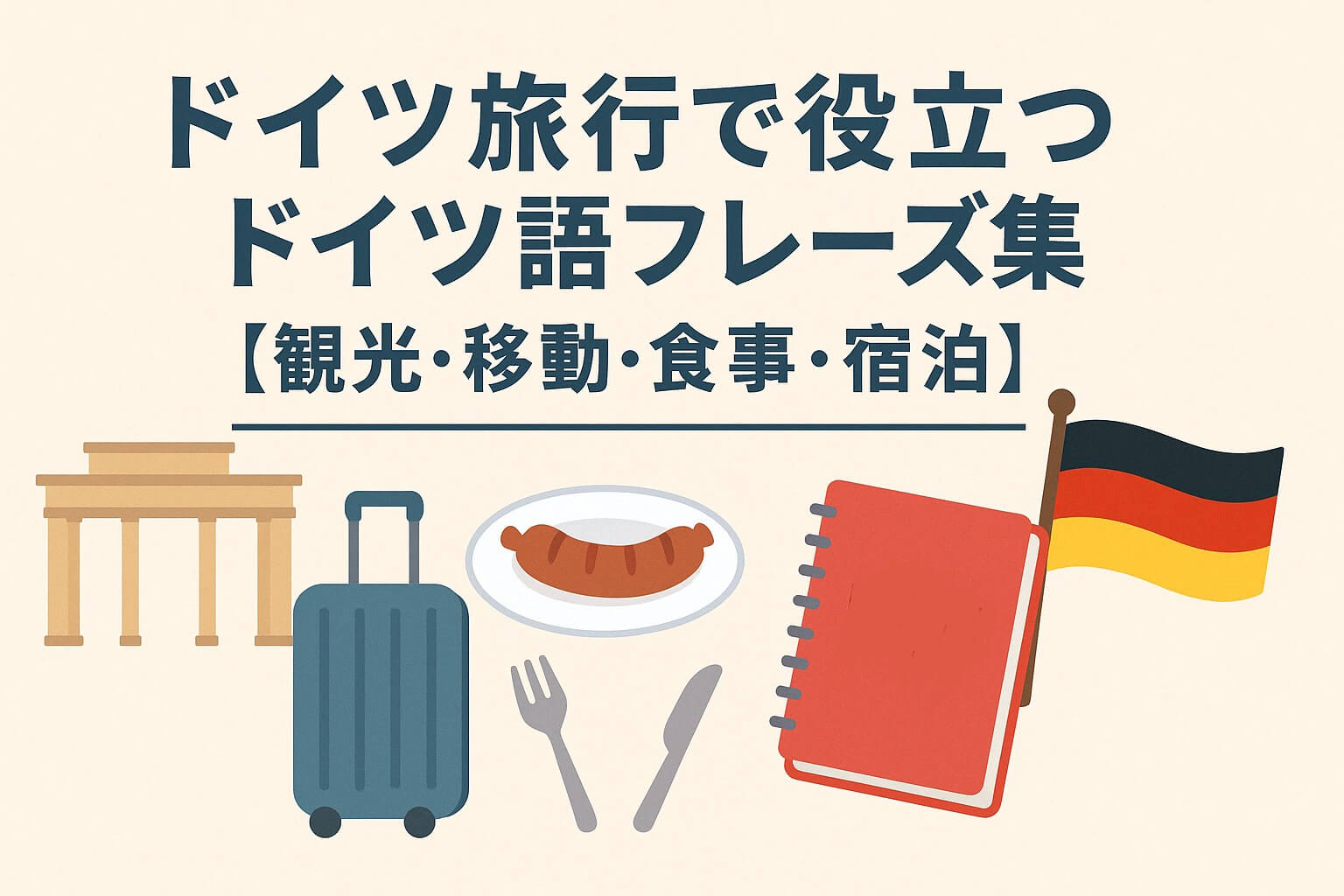 ドイツ旅行で役立つドイツ語フレーズ集の表紙画像