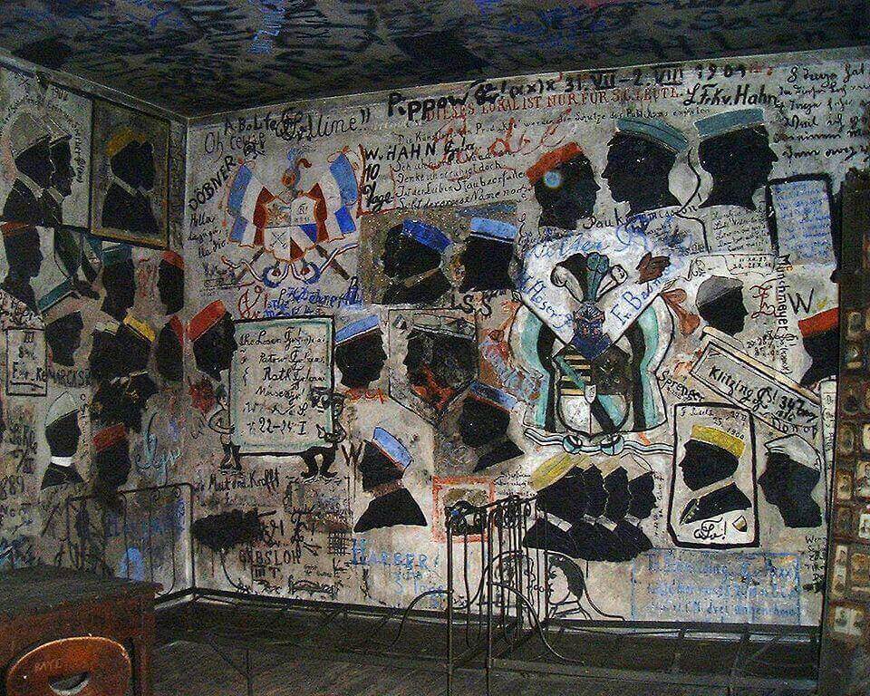 ハイデルベルク大学の学生牢の内部壁画