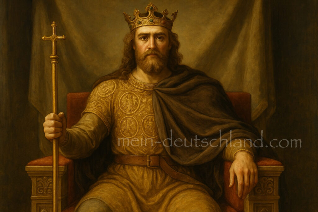 神聖ローマ帝国の初代皇帝オットー1世の想像図