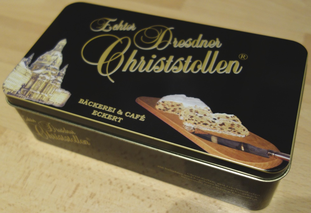 ドレスナー・シュトレンの黒いギフト缶