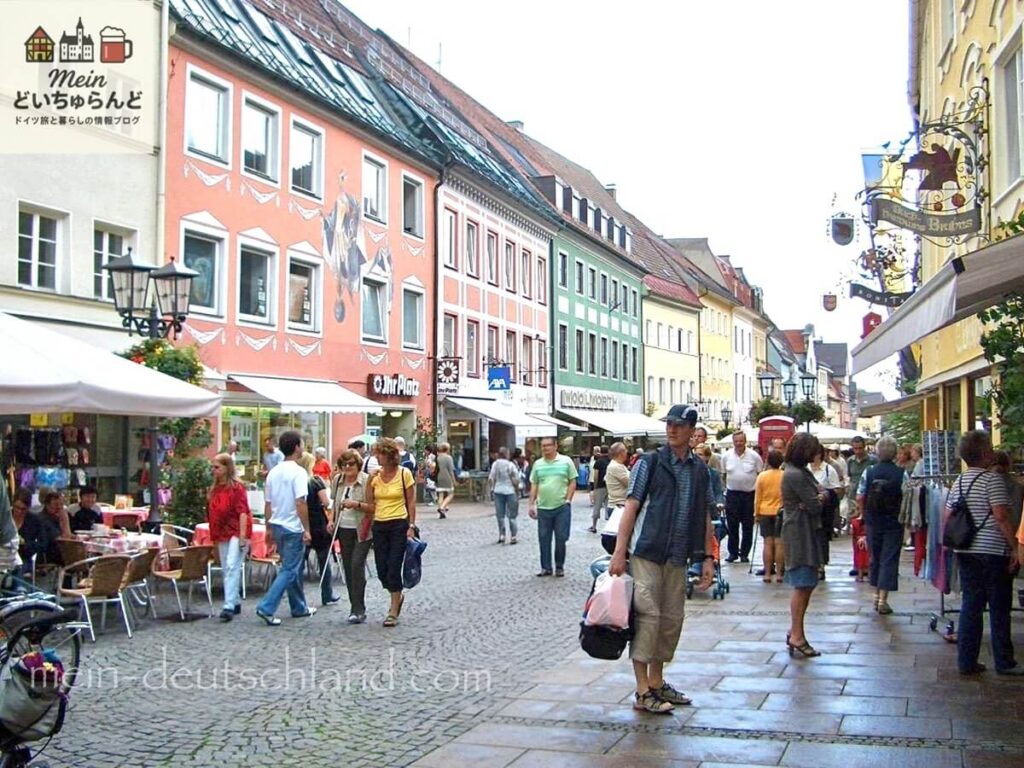 フュッセン旧市街の街並み