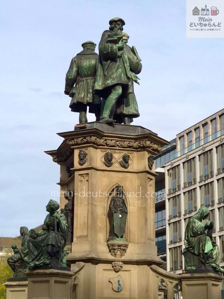 フランクフルトのグーテンベルク像