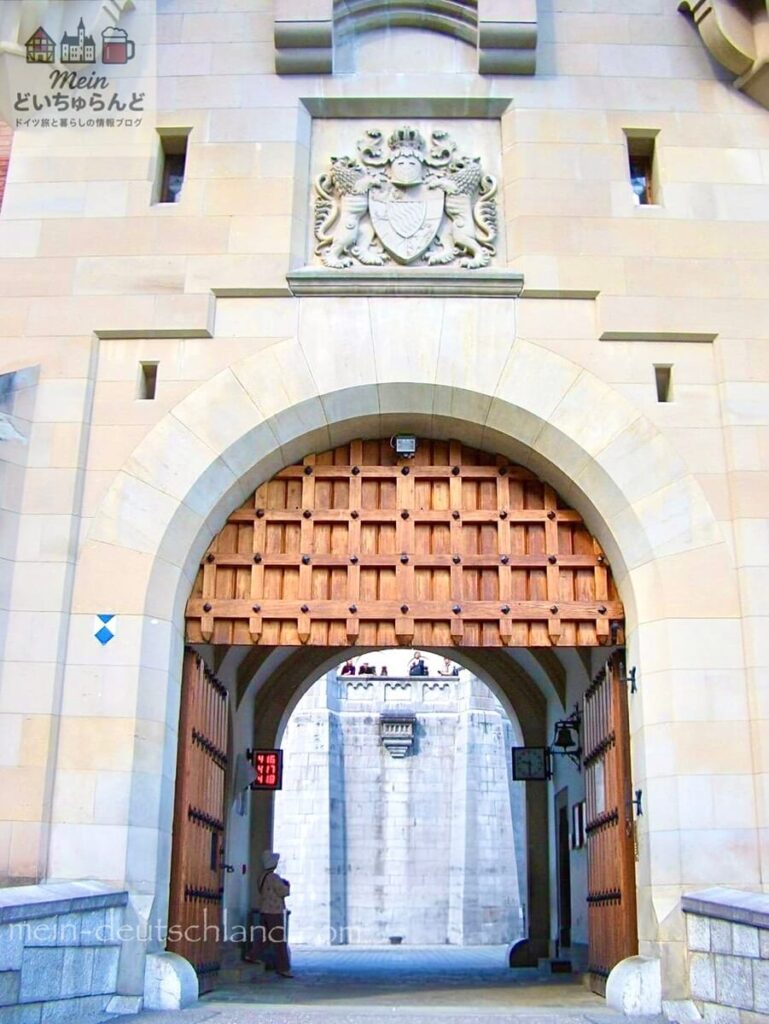 ノイシュヴァンシュタイン城の入口