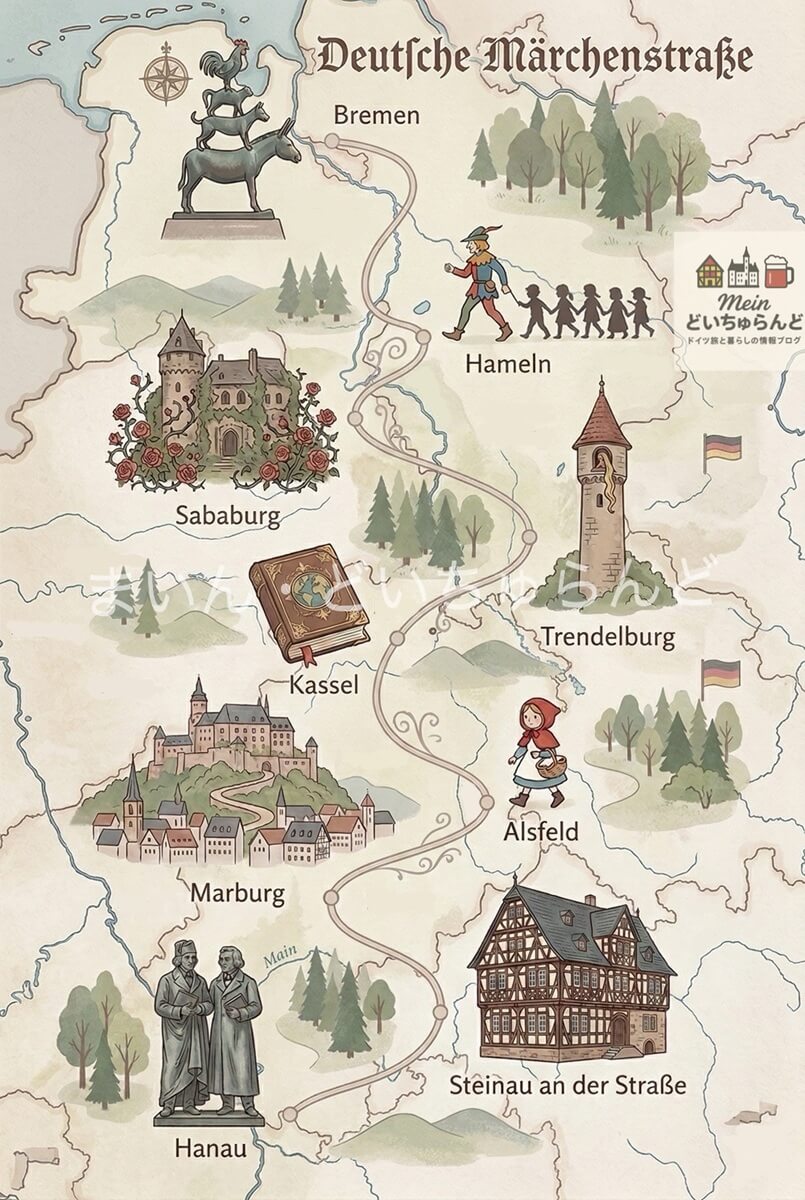 ドイツ「メルヘン街道」のイメージ画像