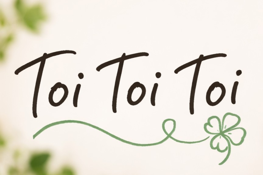 Toi Toi Toi のおまじない