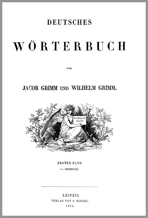『Deutsches Wörterbuch』第1巻の表紙