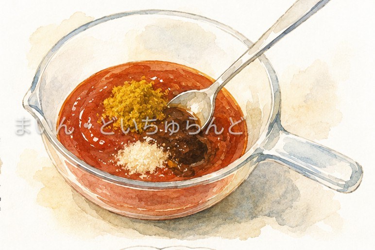 カリーヴルストの作り方工程2