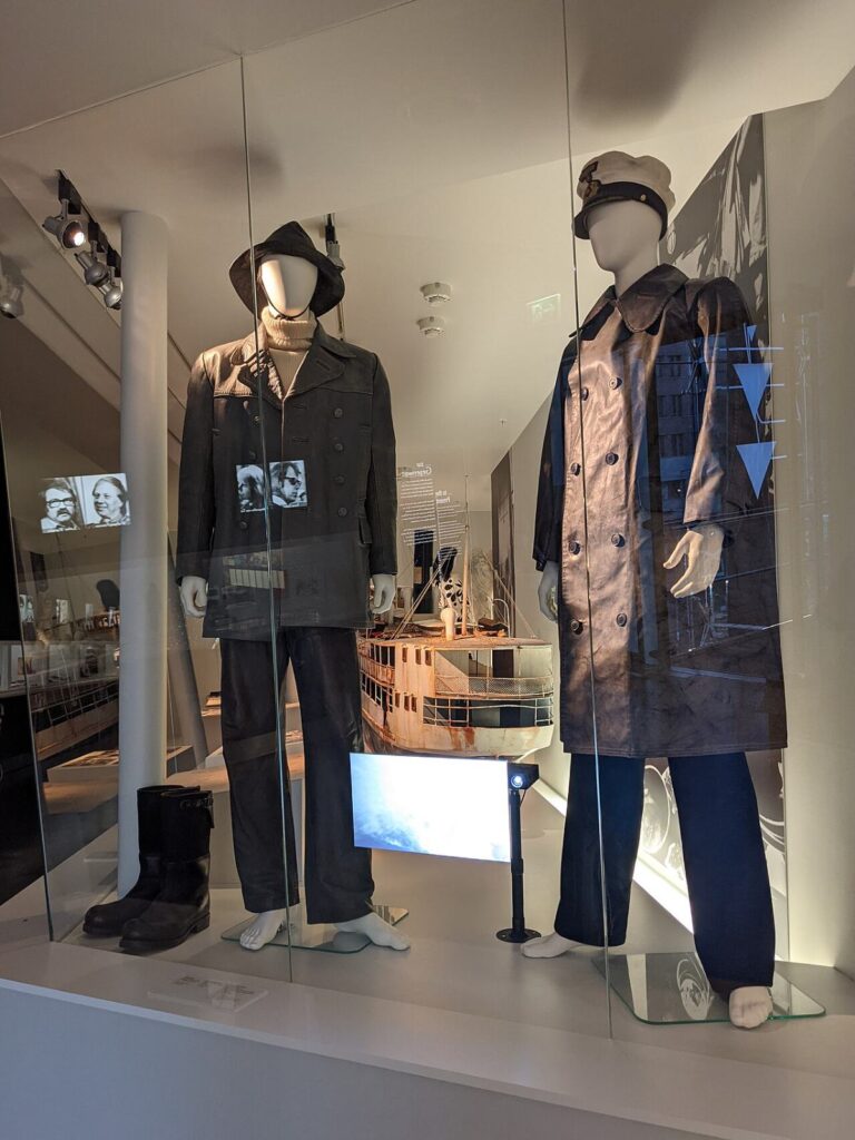 Deutsche Kinemathekに展示されている、映画「Das Boot」で使用されたコスチューム