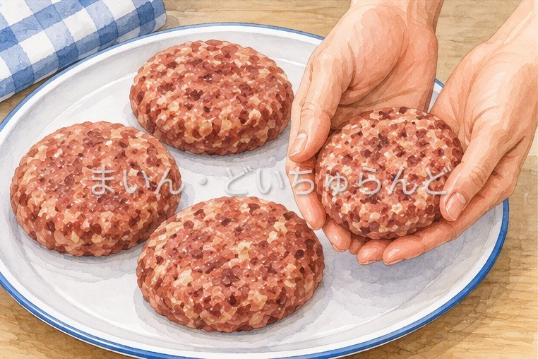 フリカデッレの作り方工程３
