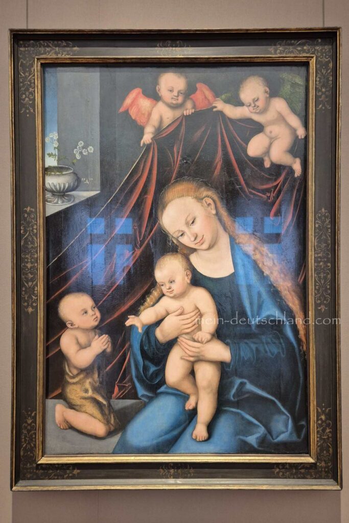 ルーカス・クラナッハ（父）《聖母子と幼い洗礼者ヨハネ》（1534年）